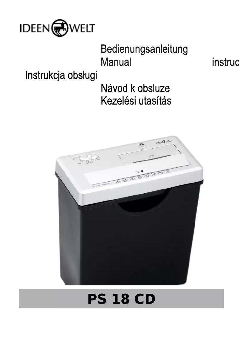Page 1 de la notice Manuel utilisateur IdeenWelt PS 18 CD
