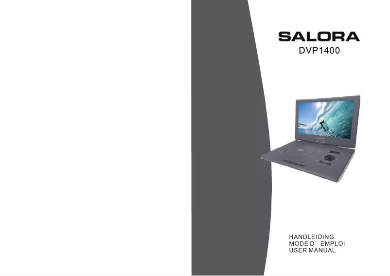 Page 1 de la notice Manuel utilisateur Salora DVP1400