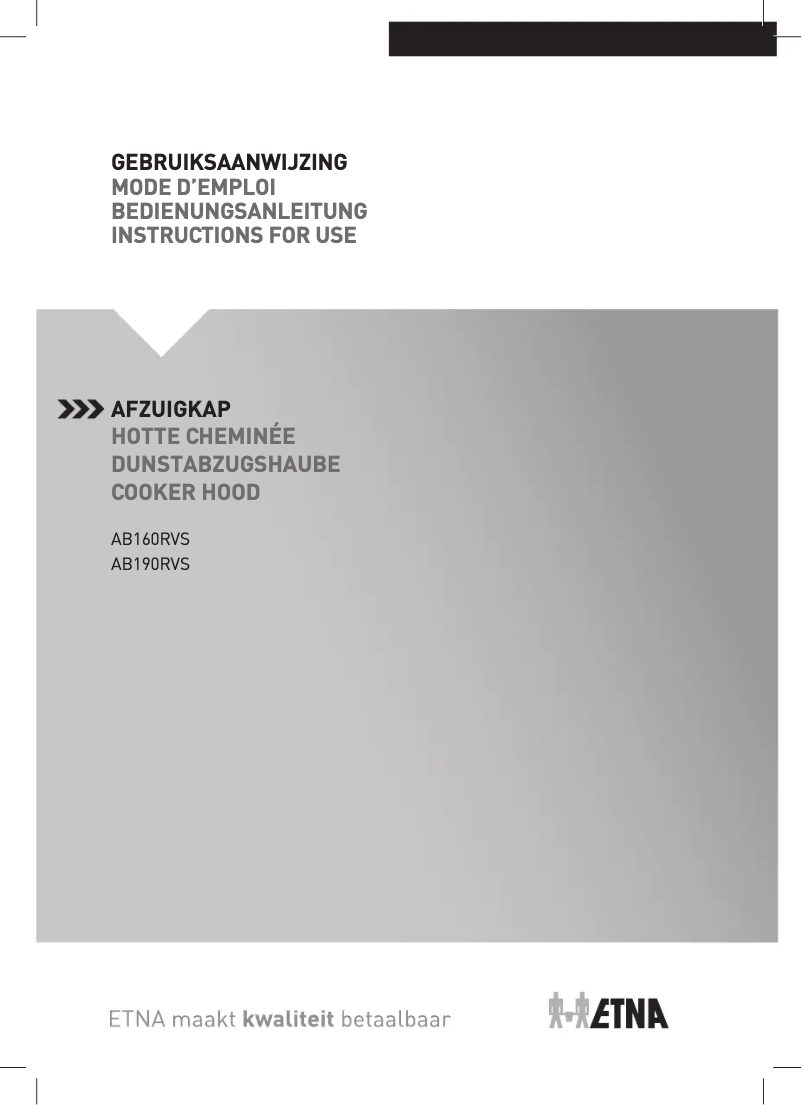 Image de la première page du manuel de l'appareil AB660RVS