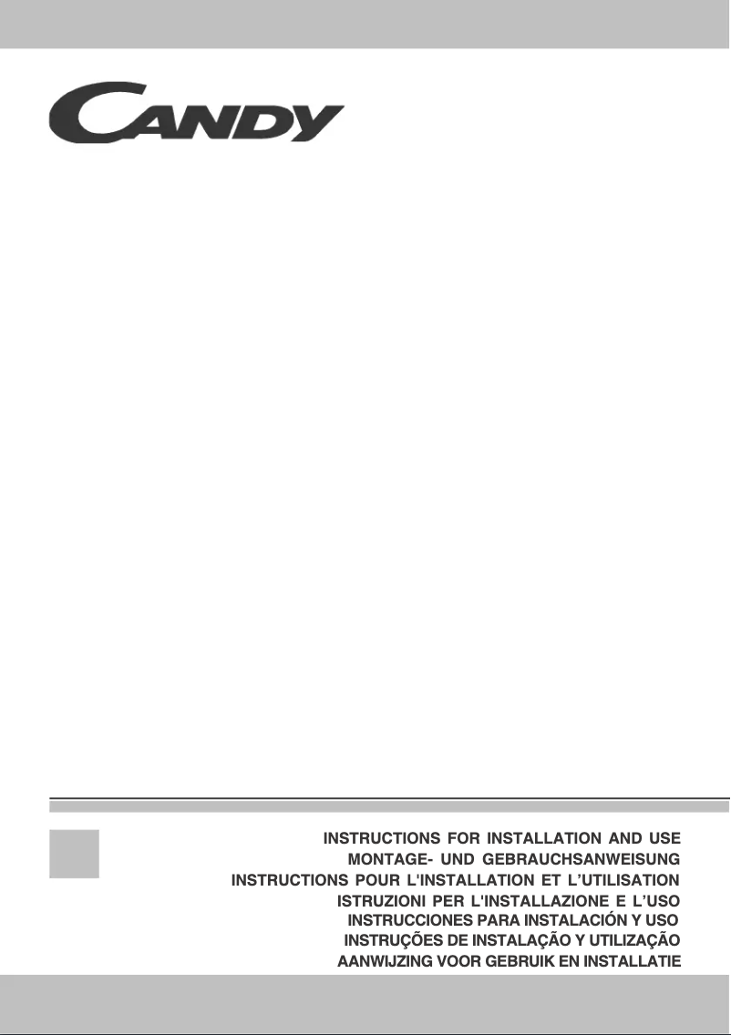 Page 1 de la notice Manuel utilisateur Candy CSDH 9110 AQ