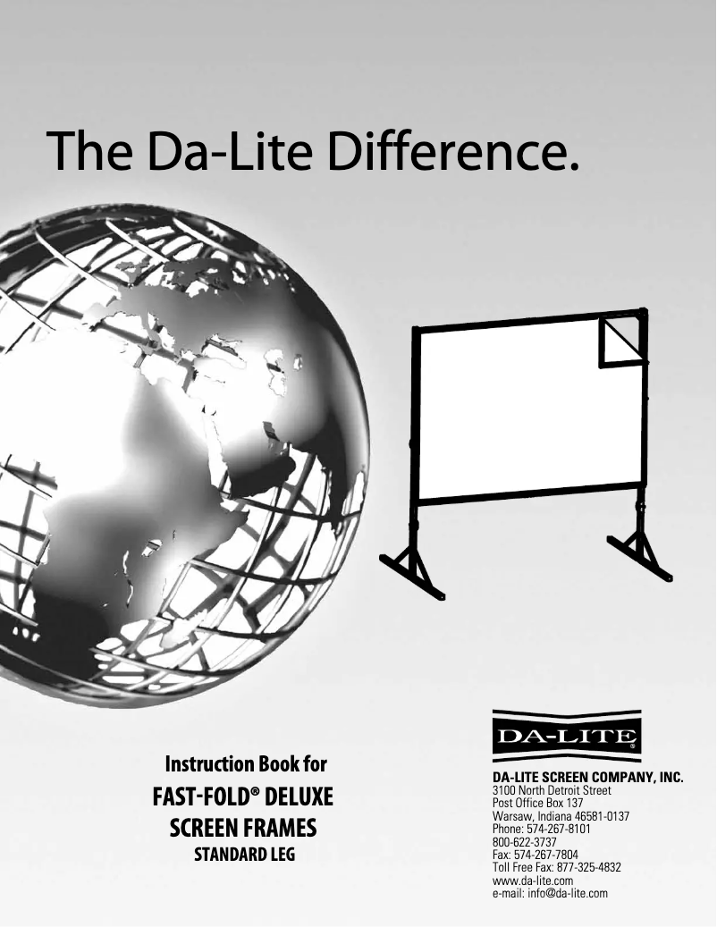 Página 1 del manual Manual de usuario Da-Lite 88627