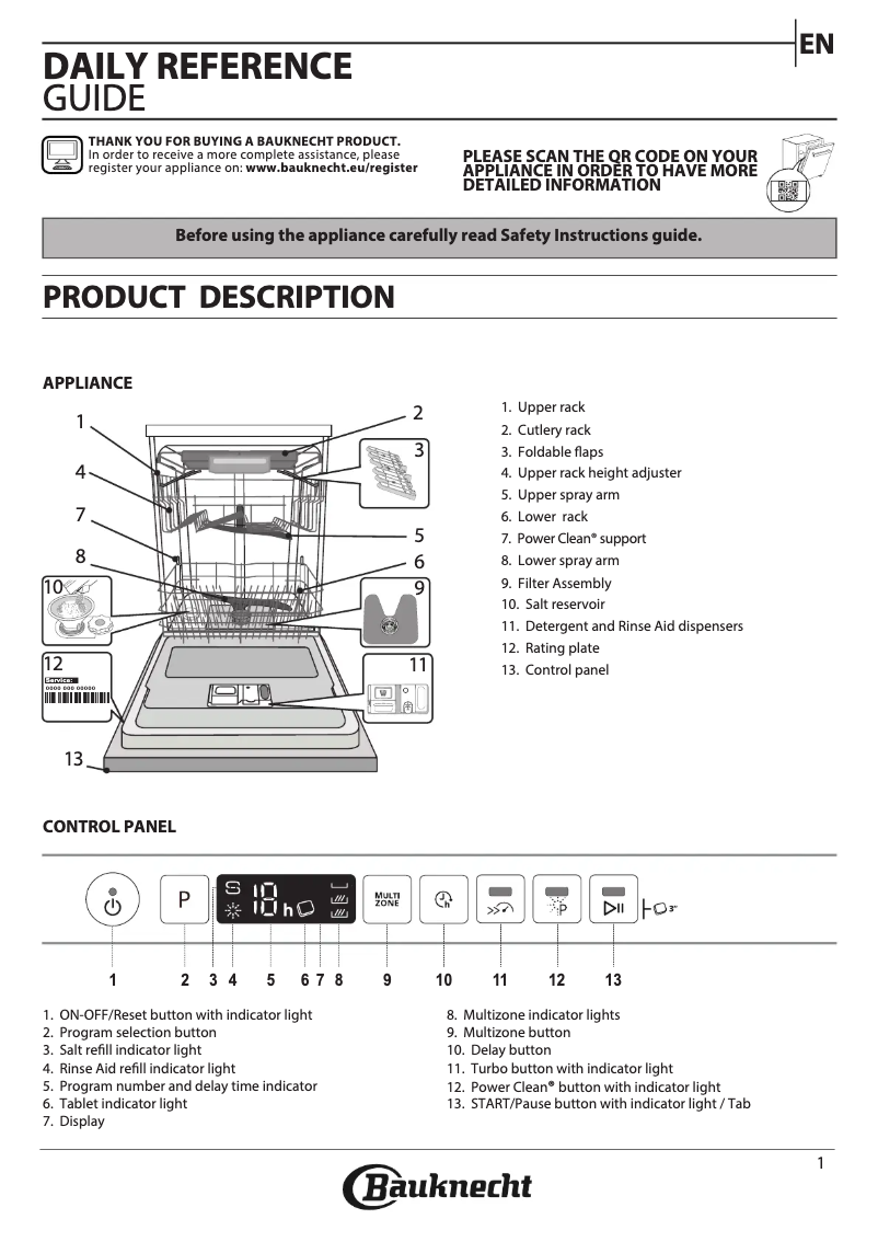 Image de la première page du manuel de l'appareil BCIC 3T333 PFE