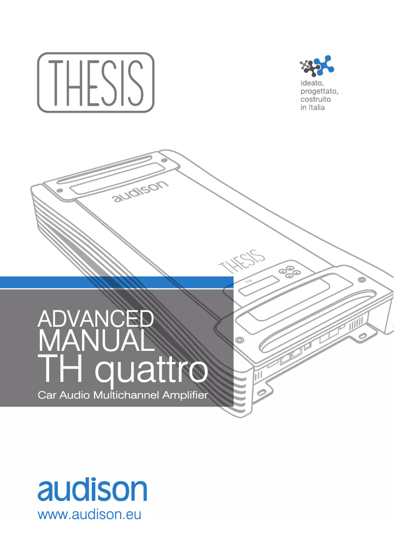 Page n°1 - Fiche technique Audison Thesis TH quattro