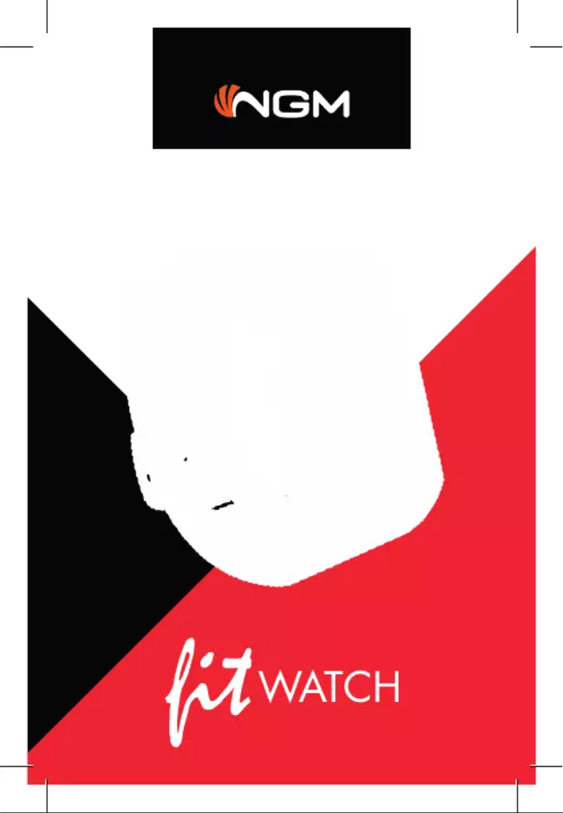 Page 1 de la notice Manuel utilisateur NGM Fit Watch