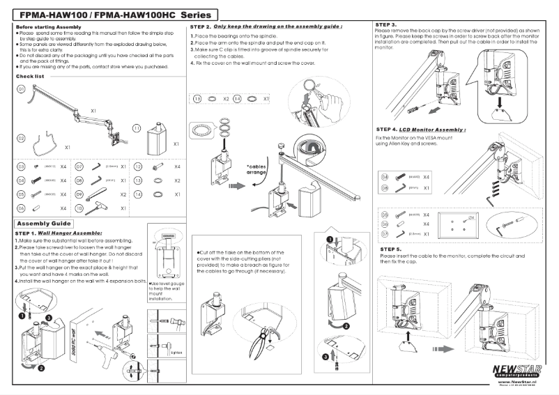 Image de la première page du manuel de l'appareil FPMA-HAW100HC