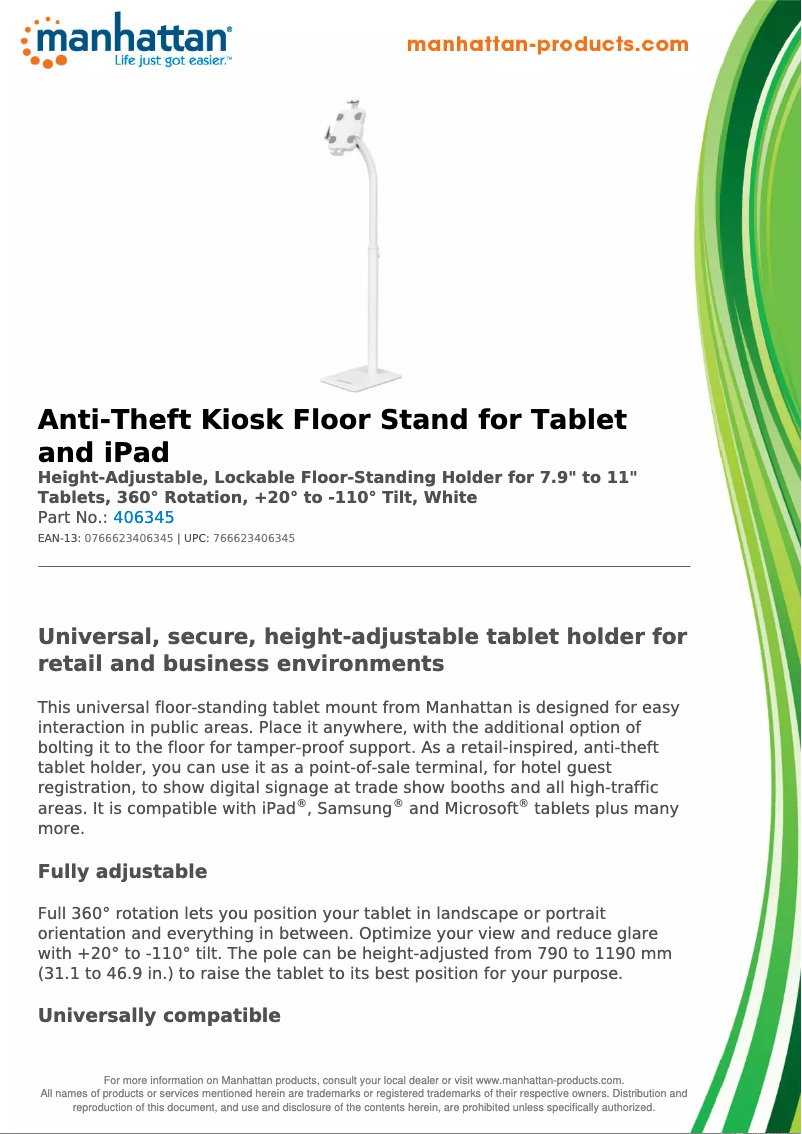 Image de la première page du manuel de l'appareil 406345