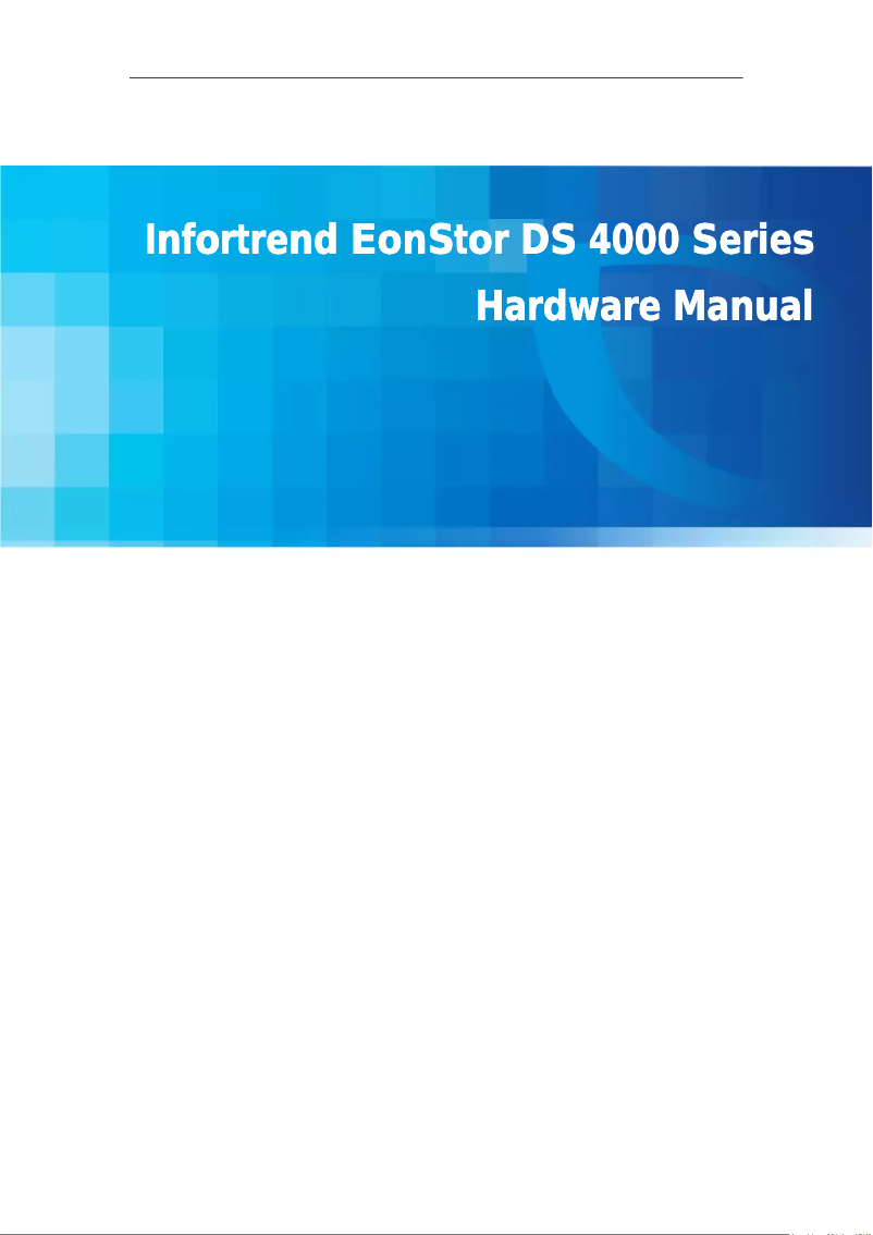 Image de la première page du manuel de l'appareil EonStor DS 4024B