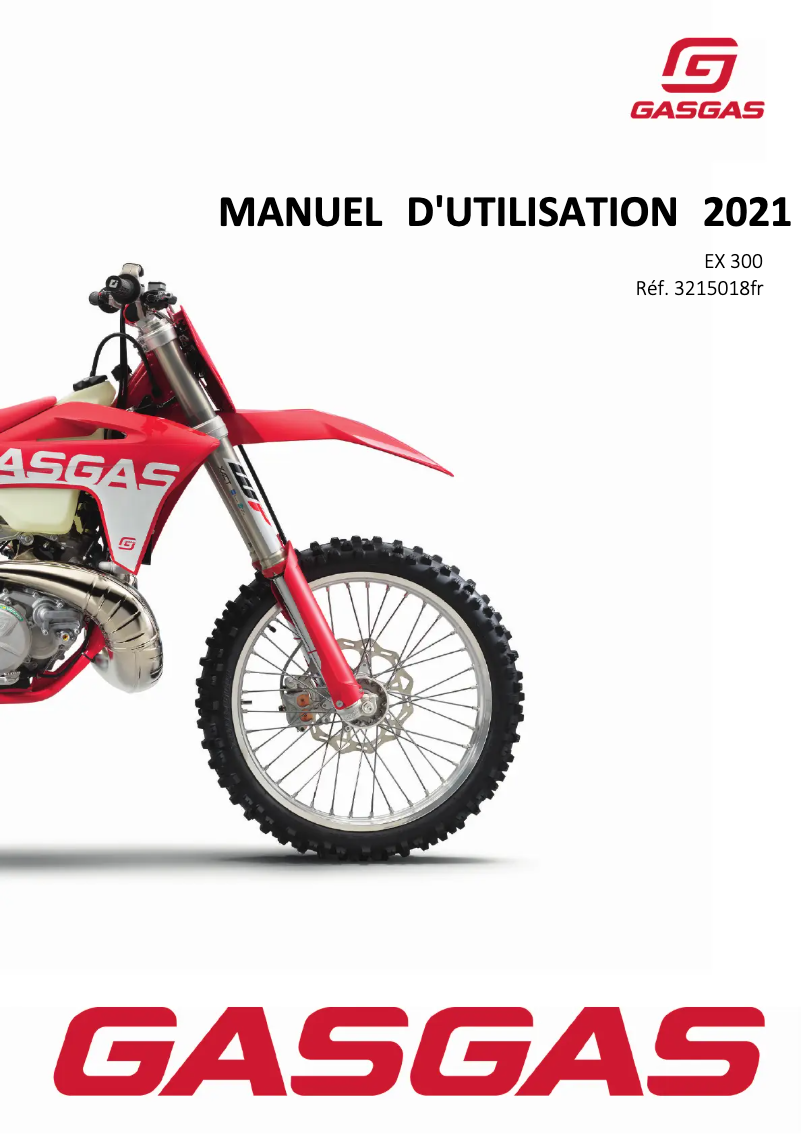 Page n°1 - Manuel utilisateur GasGas EX 300 (2021)