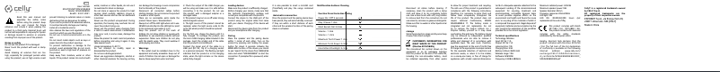 Page 1 de la notice Manuel utilisateur Celly SPEAKERBIKEBK
