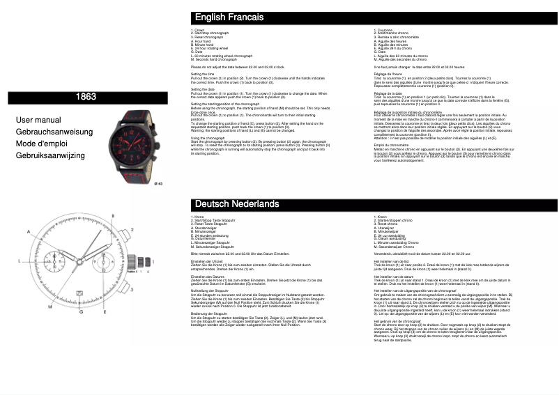 Page n°1 - Manuel utilisateur Davis 1863