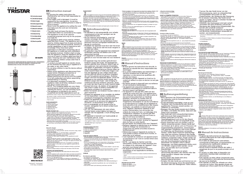 Image de la première page du manuel de l'appareil MX-4820PR