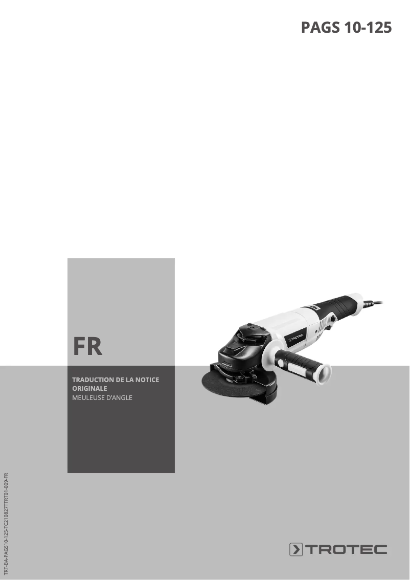 Página 1 del manual Manual de usuario Trotec PAGS 10-125