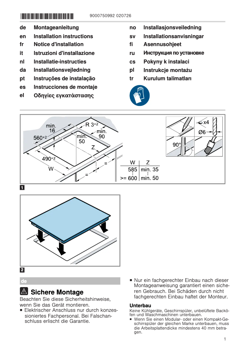Page 1 de la notice Manuel utilisateur PITSOS CRE645S06