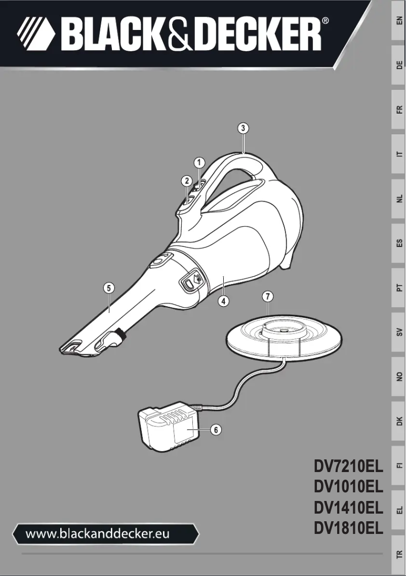Image de la première page du manuel de l'appareil Dustbuster DV1010EL