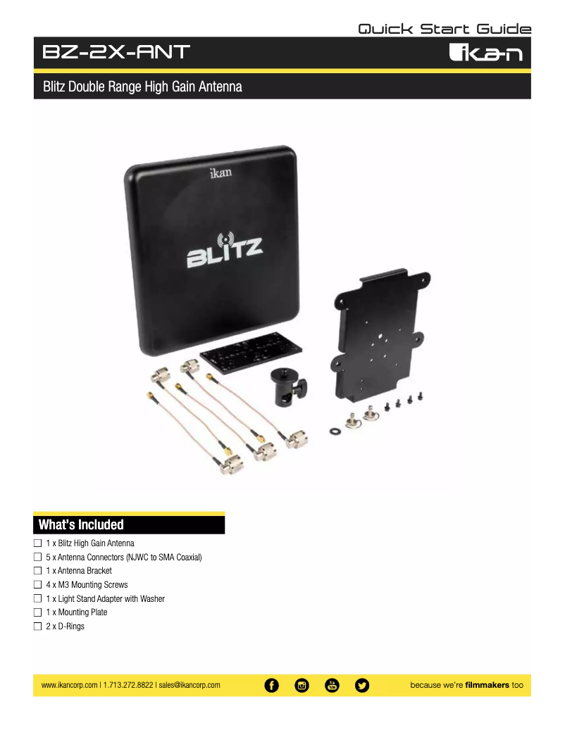 Page n°1 - Manuel utilisateur Ikan Blitz 3000