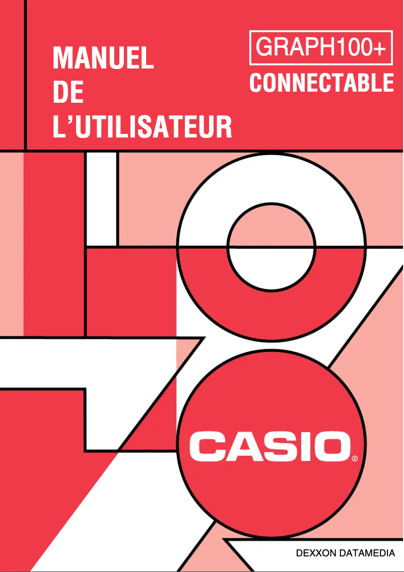 Page n°1 - Manuel utilisateur Casio Graph 100+