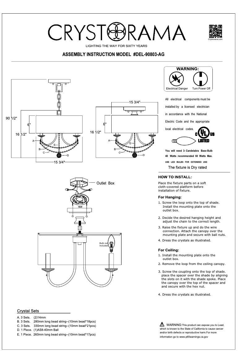 Image de la première page du manuel de l'appareil Delilah DEL-90803-AG