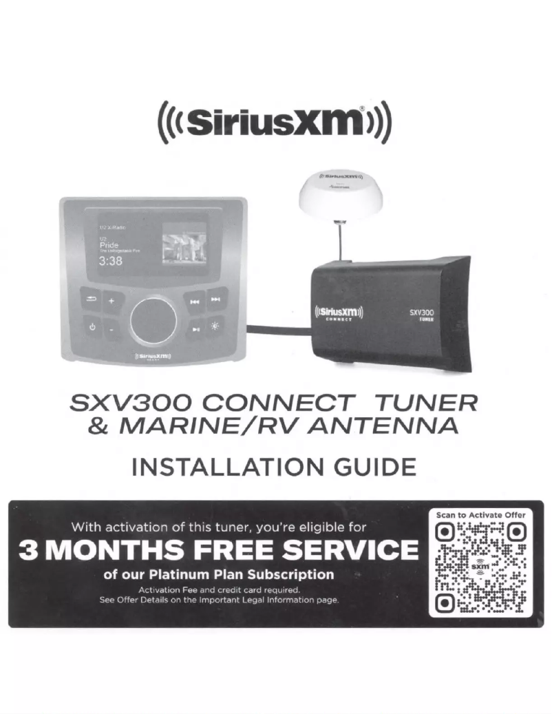 Page n°1 - Mode d'emploi SiriusXM SXV300