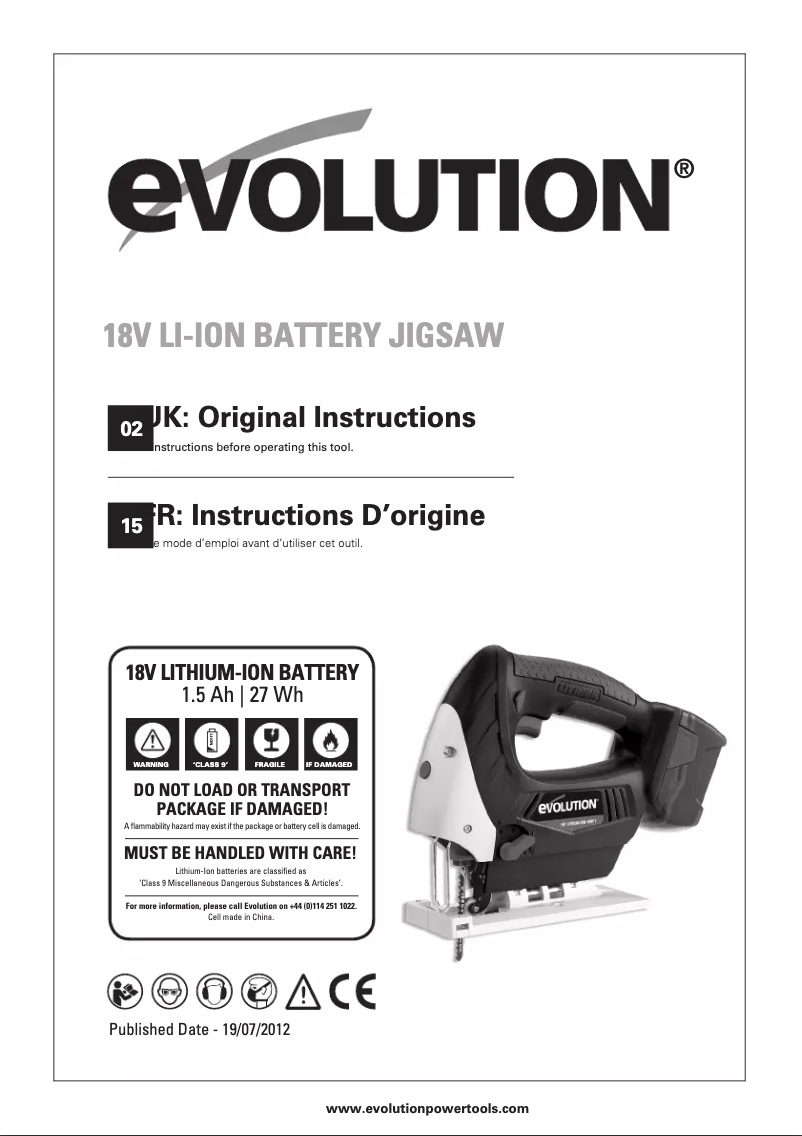 Página 1 del manual Manual de usuario Evolution RAGE7