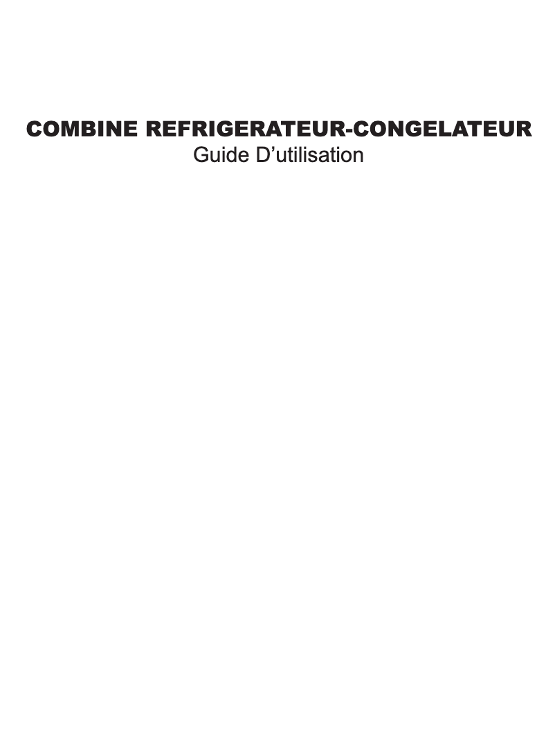 Image de la première page du manuel de l'appareil CL338ACJ