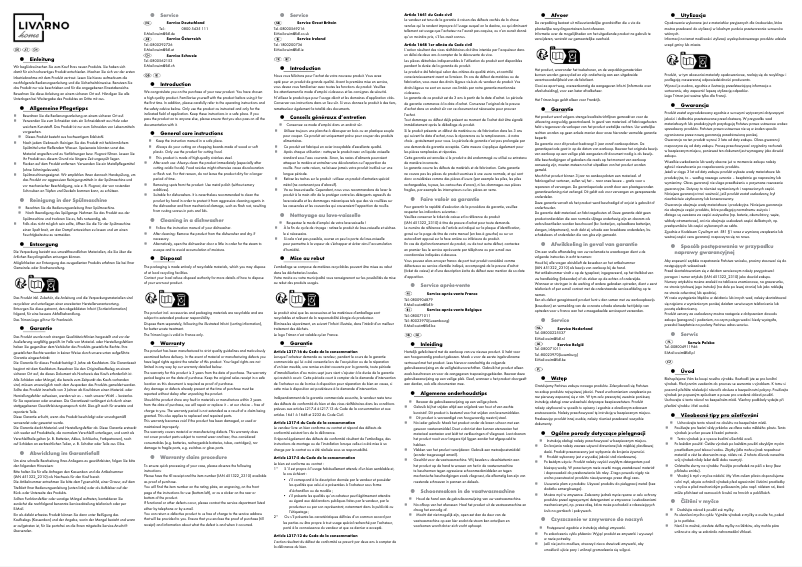 Page 1 de la notice Manuel utilisateur Livarno Lux IAN 451322