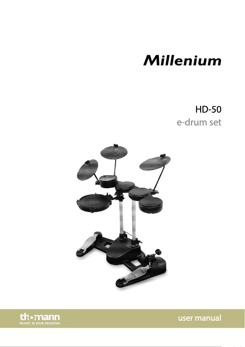 Page 1 de la notice Manuel utilisateur Millenium HD-50
