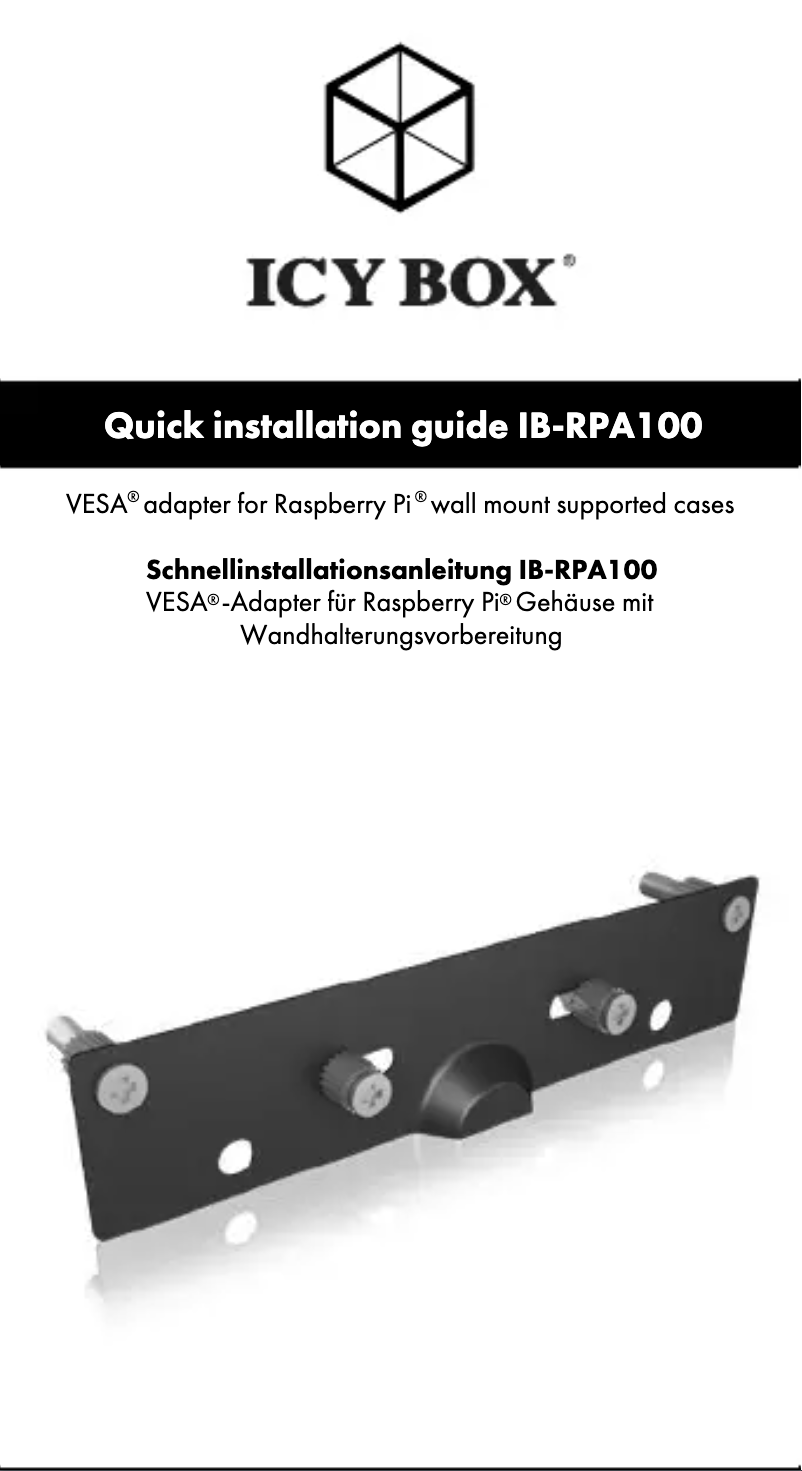 Page 1 de la notice Manuel utilisateur Icy Box IB-RPA100