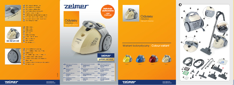 Page 1 de la notice Manuel utilisateur Zelmer Odyssey 450.0 EH