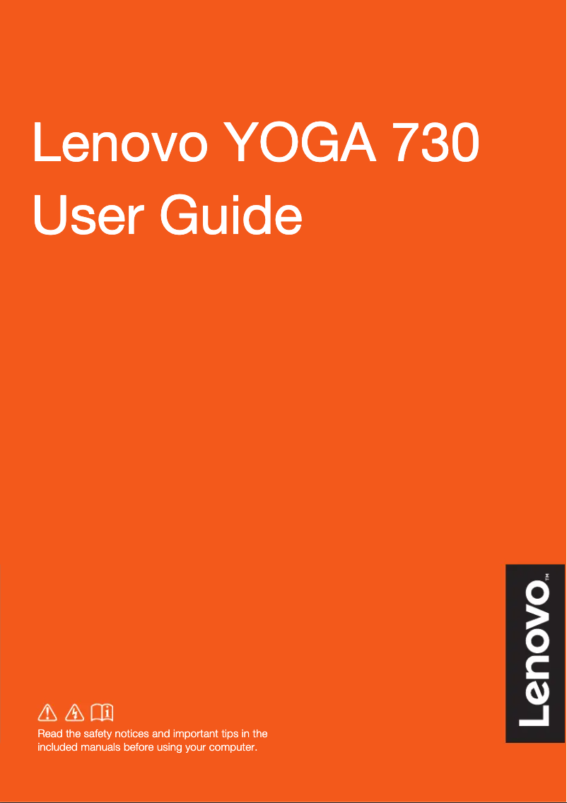 Página 1 del manual Manual de usuario Lenovo Yoga 730-15IWL