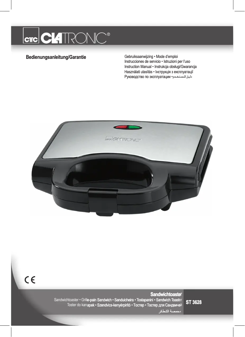 Page 1 de la notice Manuel utilisateur Clatronic ST 3628