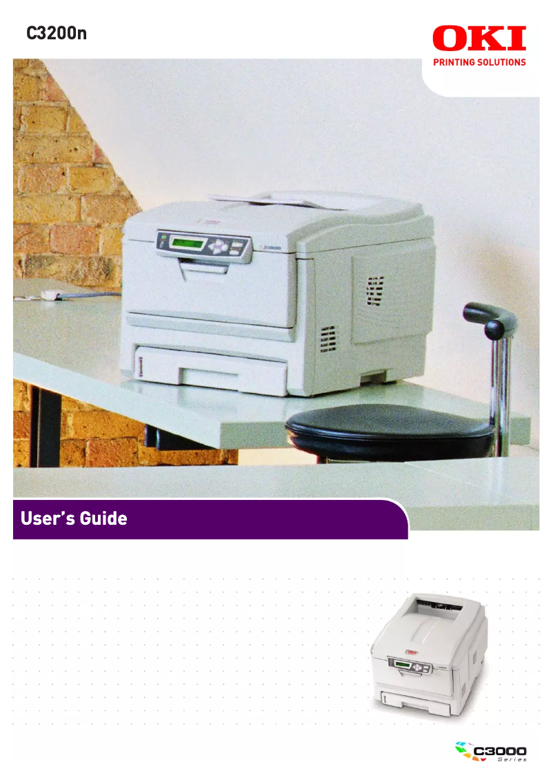 Image de la première page du manuel de l'appareil C3200n