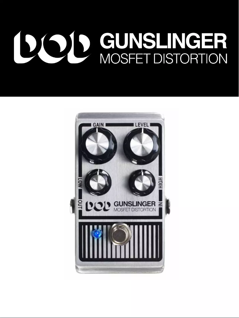 Image de la première page du manuel de l'appareil Gunslinger MosFET Distortion