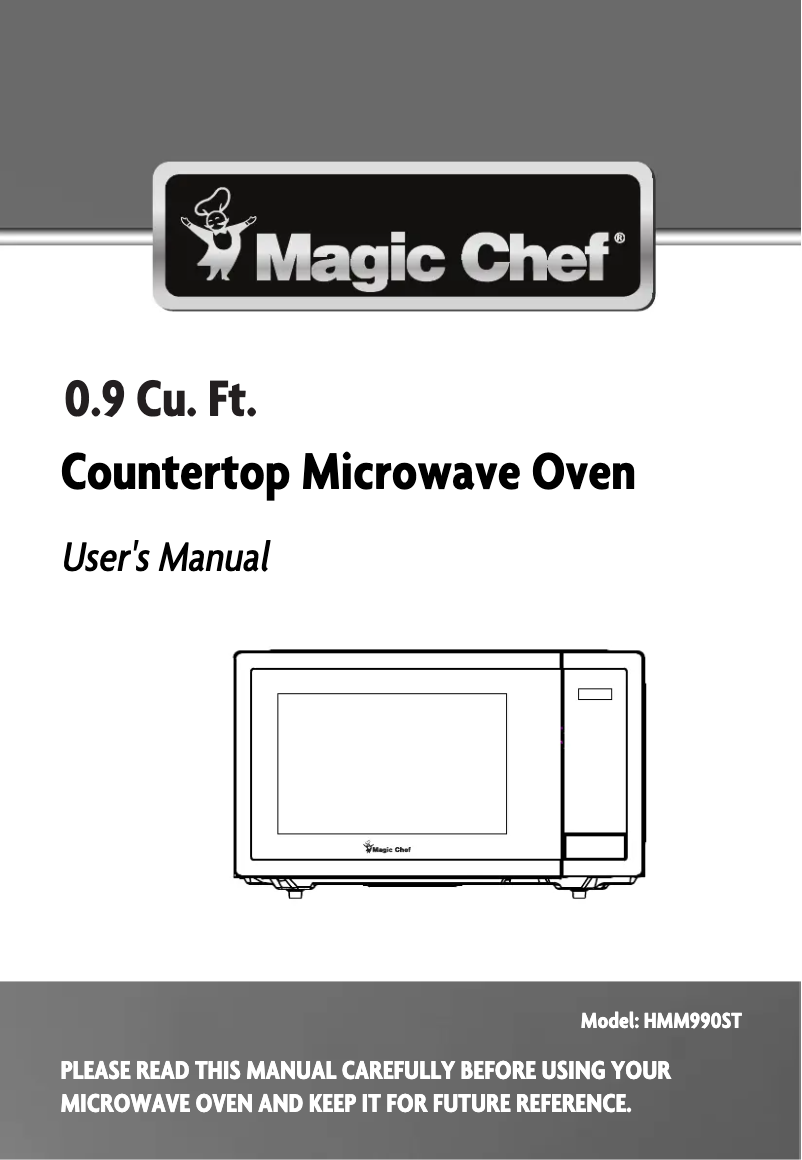 Page n°1 - Manuel utilisateur Magic Chef HMM990ST