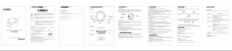 Página 1 del manual Manual de usuario Coby CXCD241