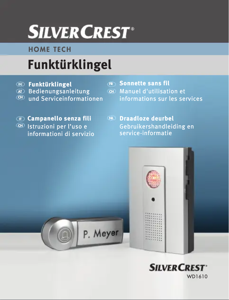 Page 1 de la notice Manuel utilisateur SilverCrest WD6010