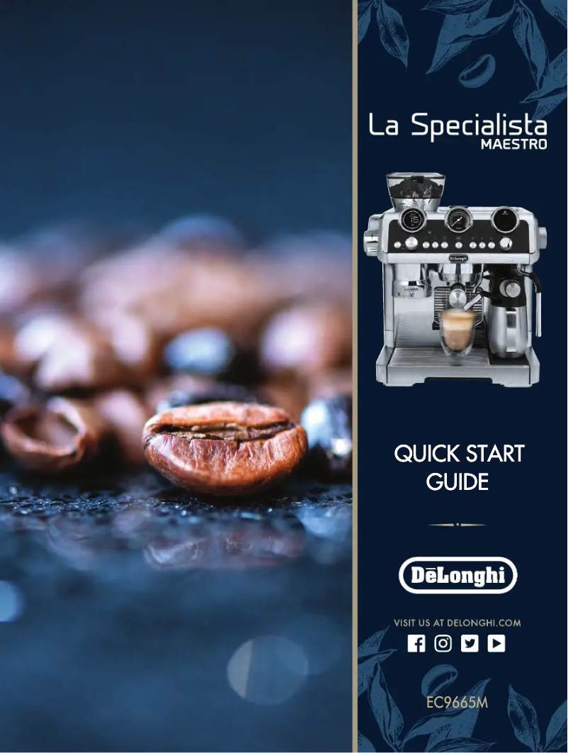 Image de la première page du manuel de l'appareil La Specialista Maestro EC9665.M
