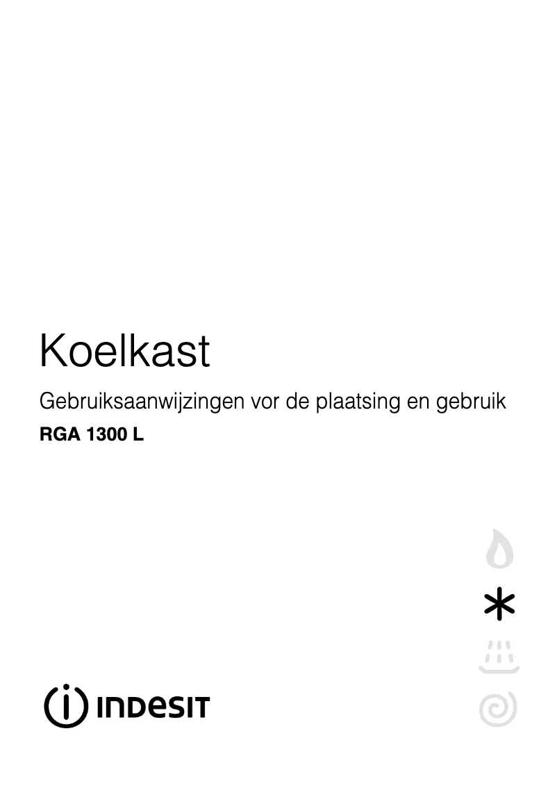 Image de la première page du manuel de l'appareil RGA 1300 L