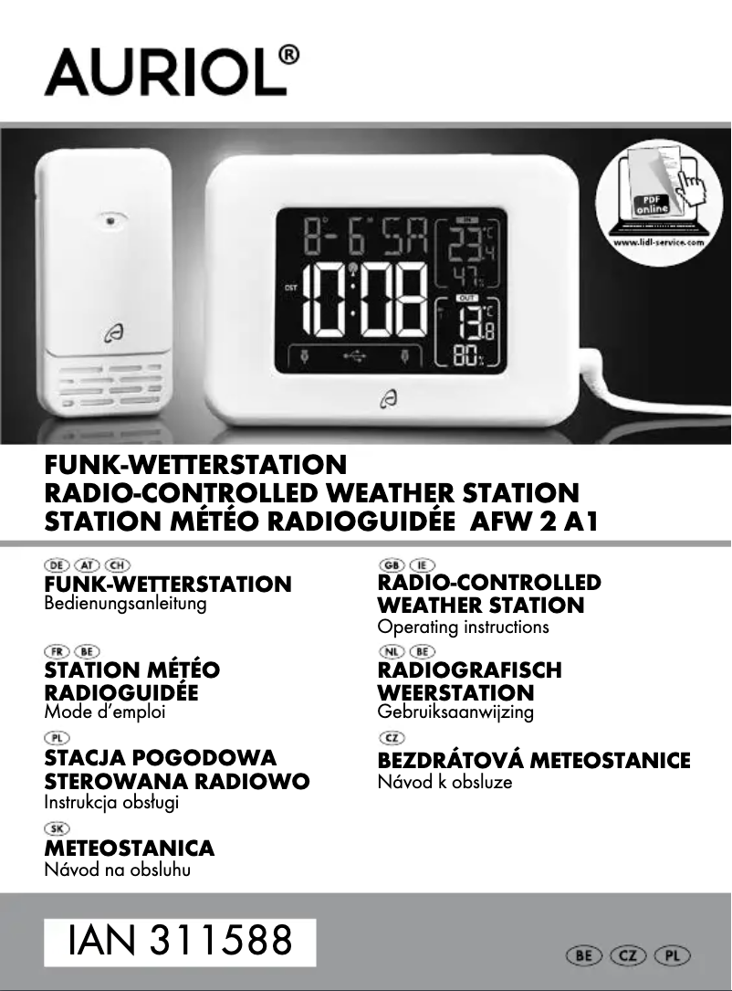 Image de la première page du manuel de l'appareil AFW 2 A1