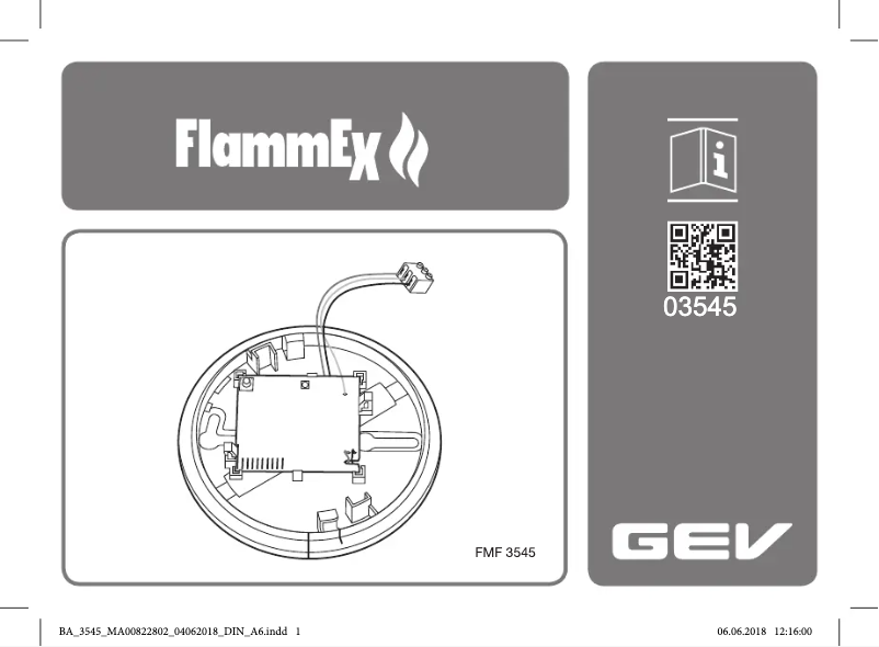 Page 1 de la notice Manuel utilisateur GEV FMF 3545