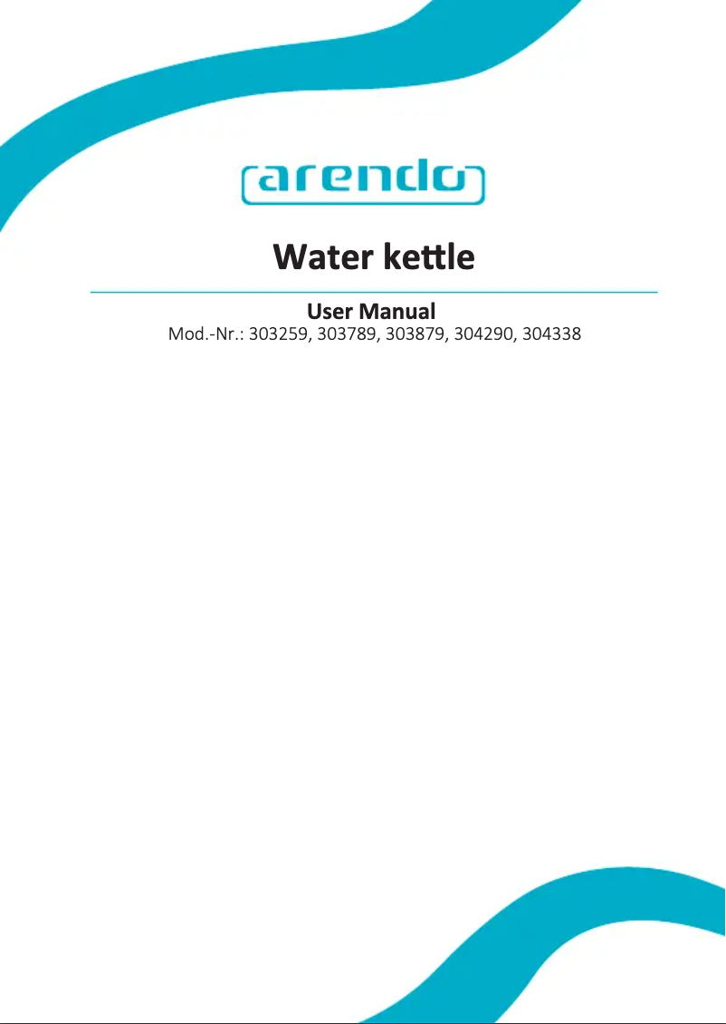 Page 1 de la notice Manuel utilisateur Arendo 304583