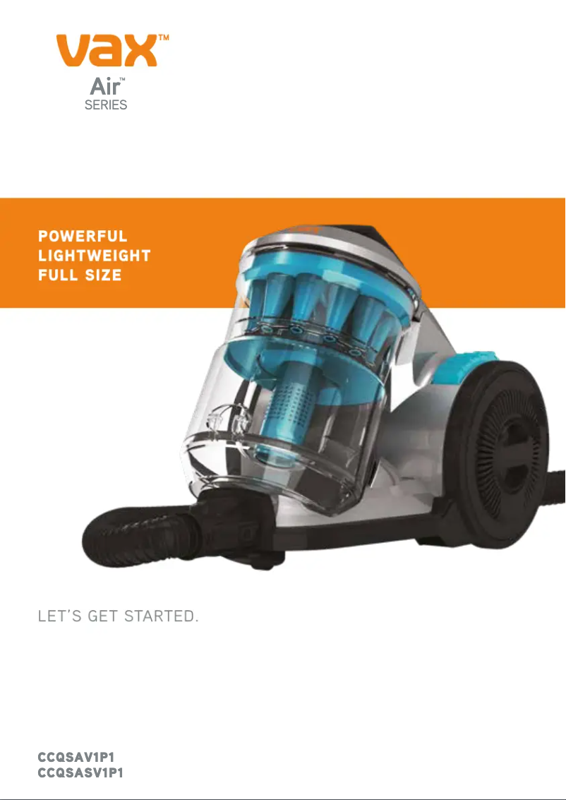 Image de la première page du manuel de l'appareil Air CCQSASV1T1