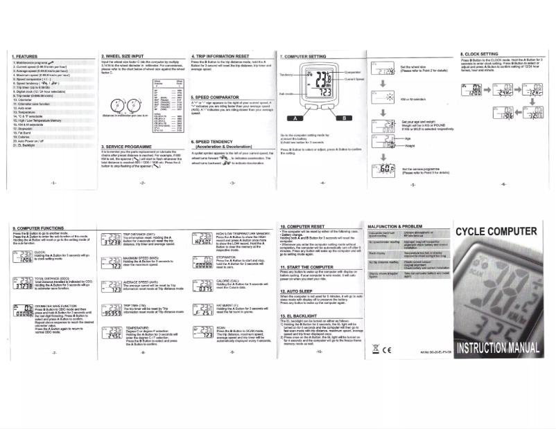 Image de la première page du manuel de l'appareil SI-45