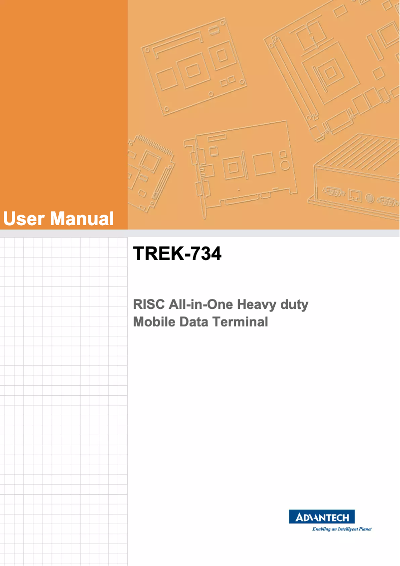 Page n°1 - Manuel utilisateur Advantech TREK-734