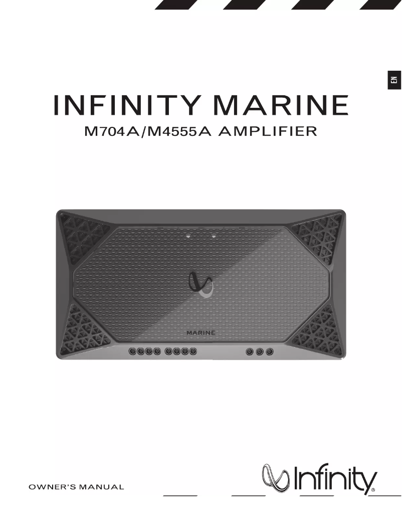 Page n°1 - Manuel utilisateur Infinity Marine M704A