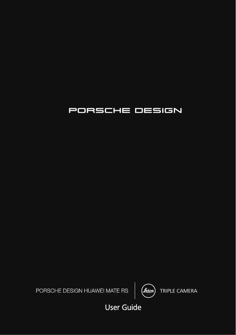 Page 1 de la notice Manuel utilisateur Huawei Mate 50 RS Porsche Design