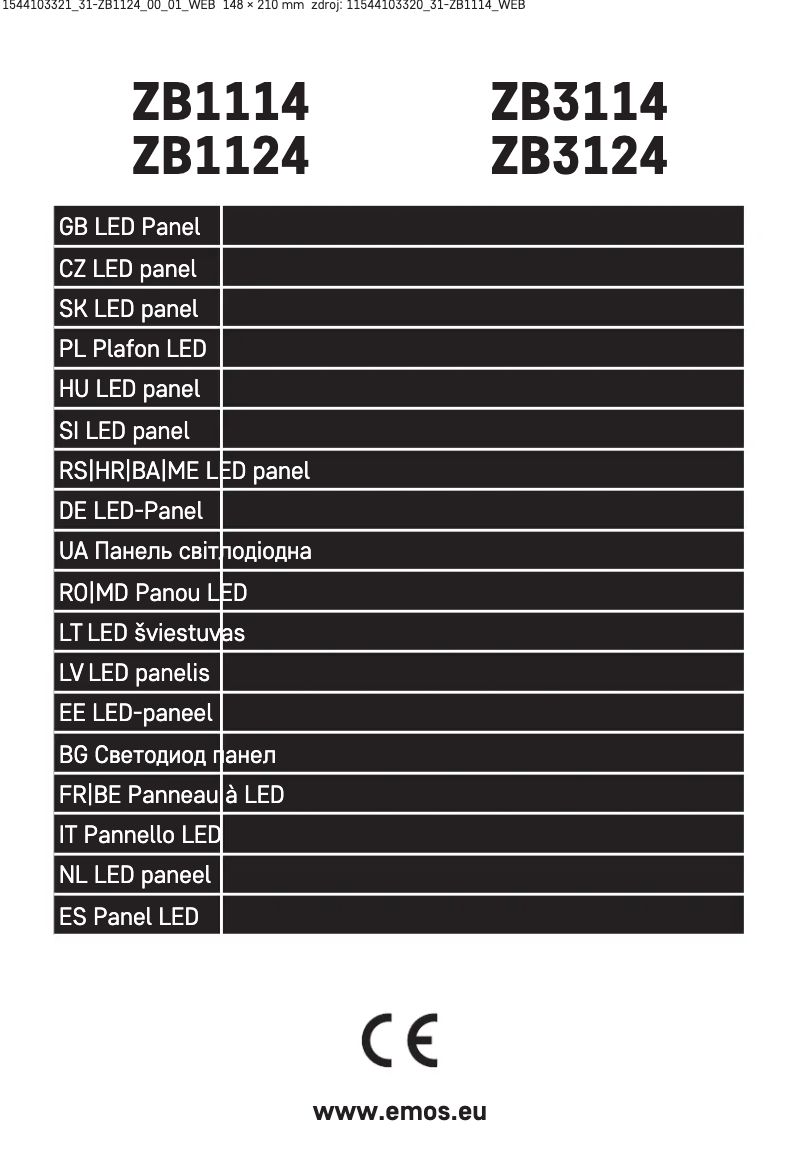 Página 1 del manual Manual de usuario Emos ZB1124