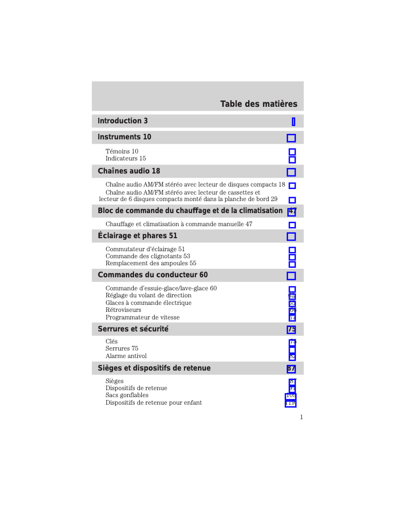 Image de la première page du manuel de l'appareil Tribute (2003)