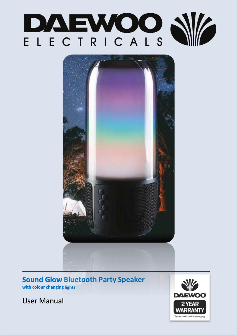 Page 1 de la notice Manuel utilisateur Daewoo AVS1424