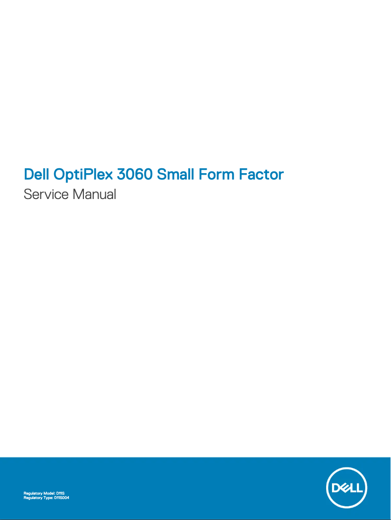 Image de la première page du manuel de l'appareil OptiPlex 3060 Small Form Factor