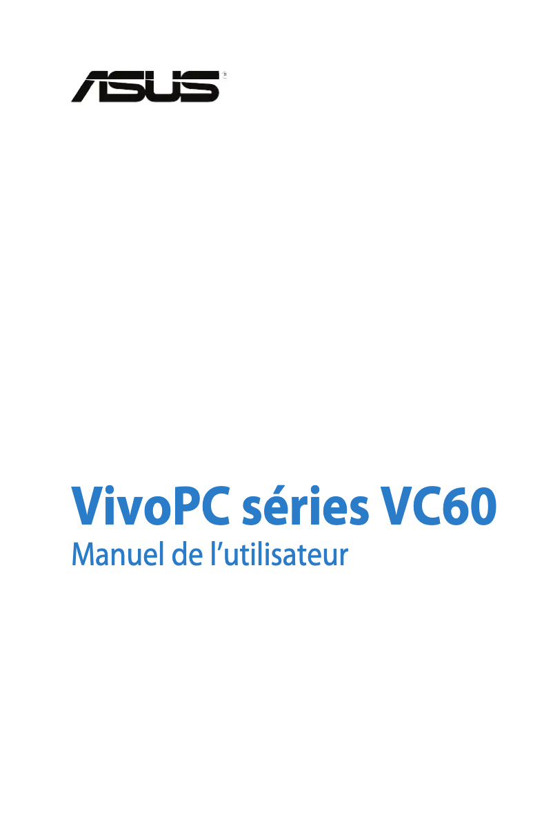 Image de la première page du manuel de l'appareil VivoPC VC60V